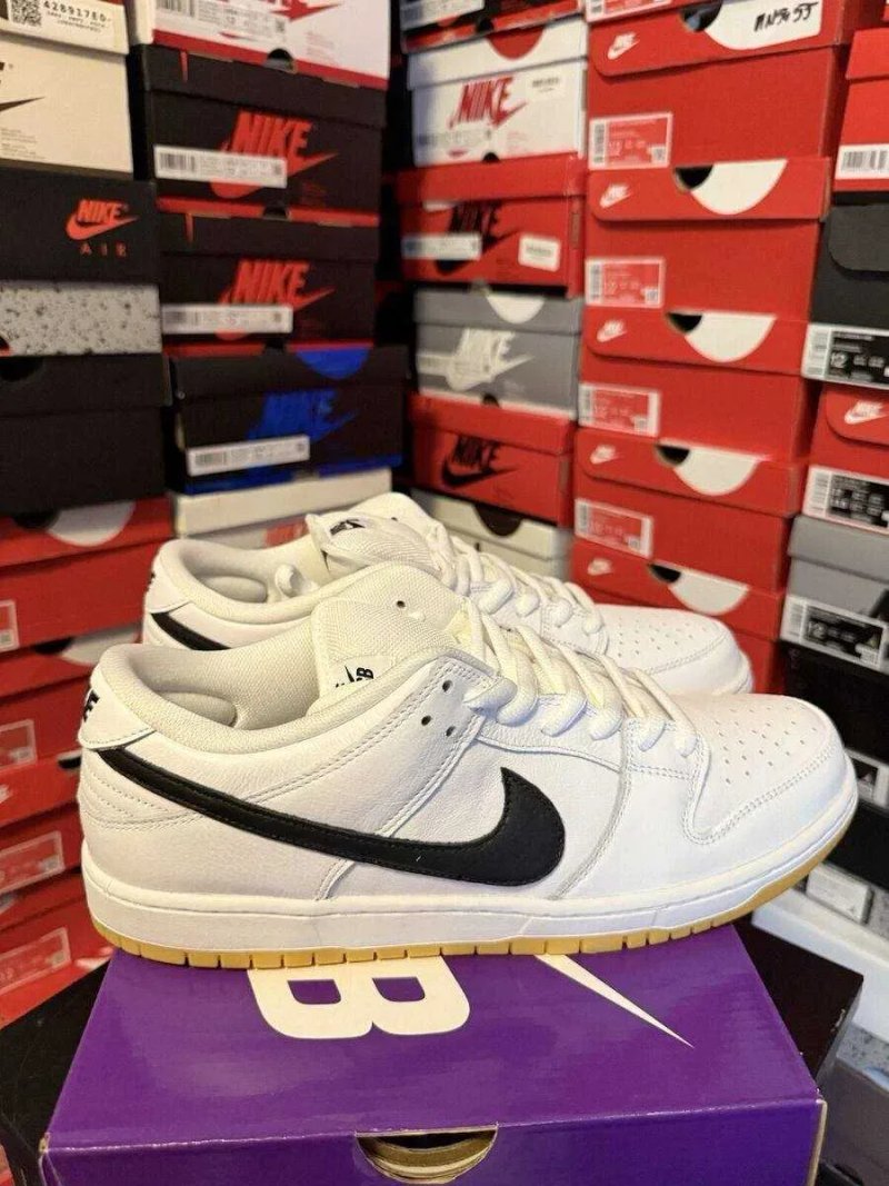 (БЕЗ ПЕРЕДОПЛАТИ)Nike SB Dunk Low Pro White Gum найк сб данк гам білі — фото 4