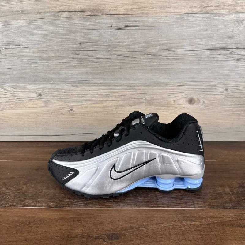 (БЕЗ ПЕРЕДОПЛАТИ) Nike Shox R4 Metallic Silver Black найк шокс р4 сріблясті чорні — фото 2