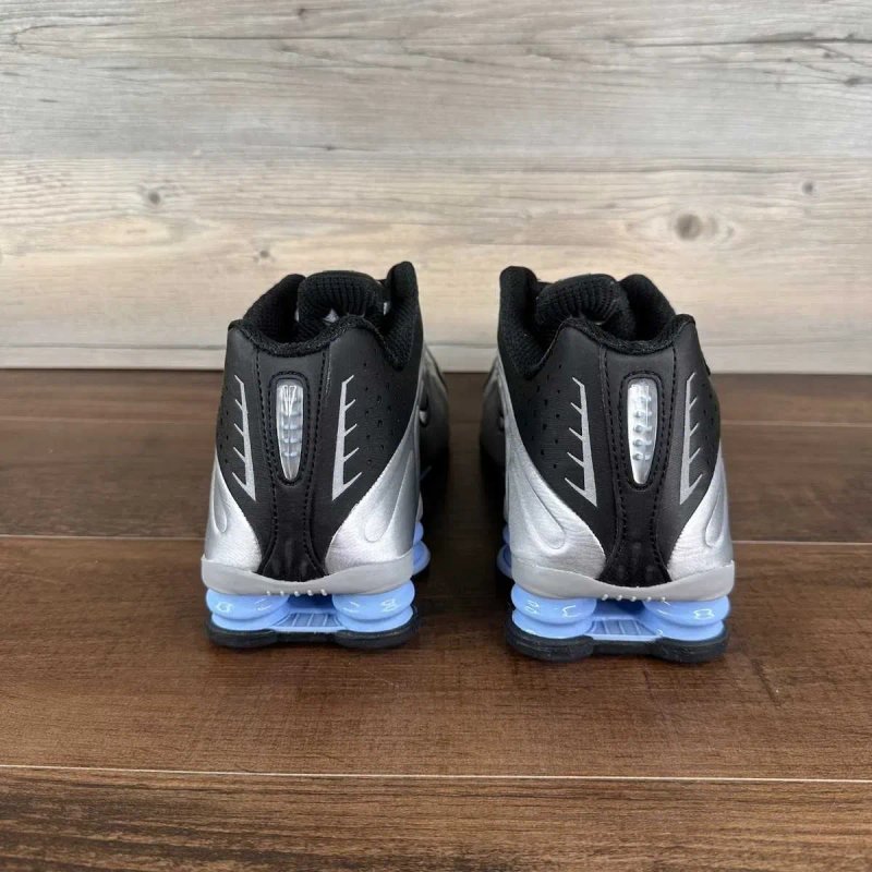 (БЕЗ ПЕРЕДОПЛАТИ) Nike Shox R4 Metallic Silver Black найк шокс р4 сріблясті чорні — фото 5