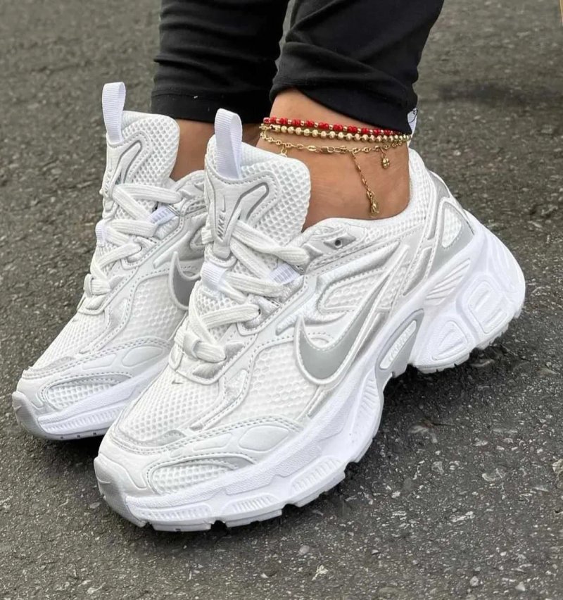 (БЕЗ ПЕРЕДОПЛАТИ) Nike V5K White Silver найк вомеро в5к білі зі сріблястим кросівки сітка — фото 7