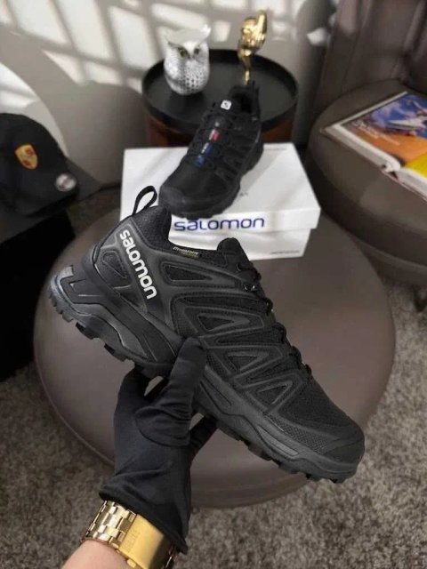 (БЕЗ ПЕРЕДОПЛАТИ) Salomon Speedcross Pro Gore-Tex Thinsulate Black White соломон спідокрос чорні водонепроникні утеплені кросівки