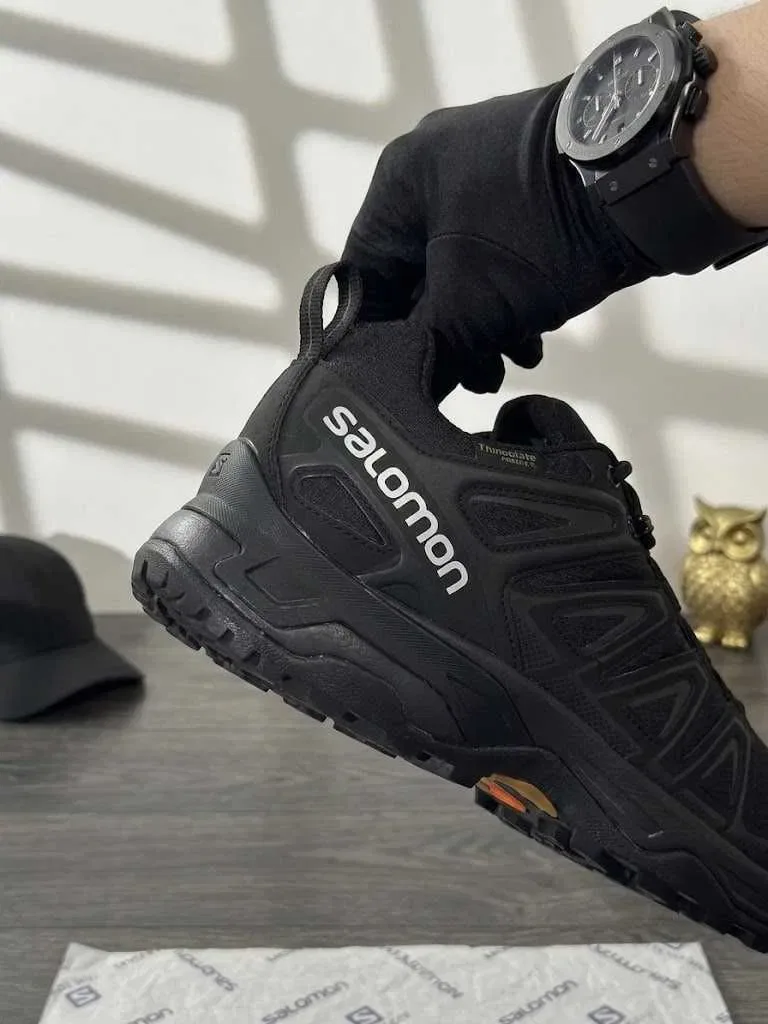 (БЕЗ ПЕРЕДОПЛАТИ) Salomon Speedcross Pro Gore-Tex Thinsulate Black White соломон спідокрос чорні водонепроникні утеплені кросівки — фото 3