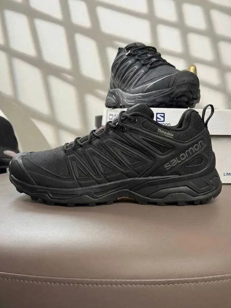 (БЕЗ ПЕРЕДОПЛАТИ) Salomon Speedcross Pro Gore-Tex Thinsulate Black White соломон спідокрос чорні водонепроникні утеплені кросівки — фото 6