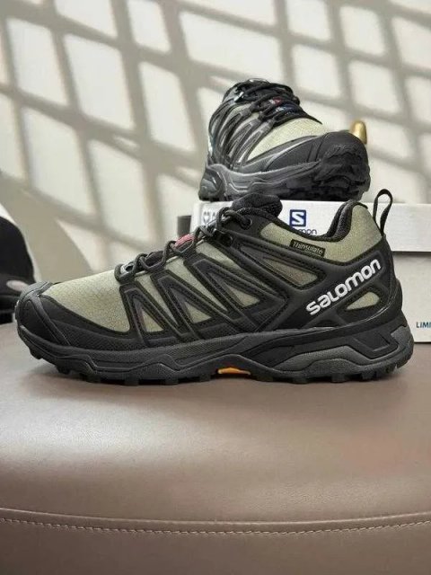(БЕЗ ПЕРЕДОПЛАТИ) Salomon Speedcross Pro Khaki Black Gore-Tex соломон спідокрос хакі чорні водонепроникні термо кросівки