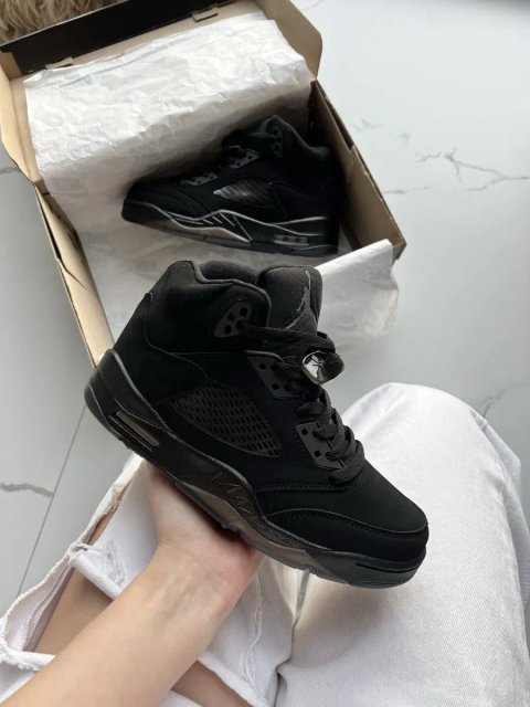 !БЕЗ Передплат! Jordan 5 Black Dark Brown Gum | кросівки джордан 5 чорні