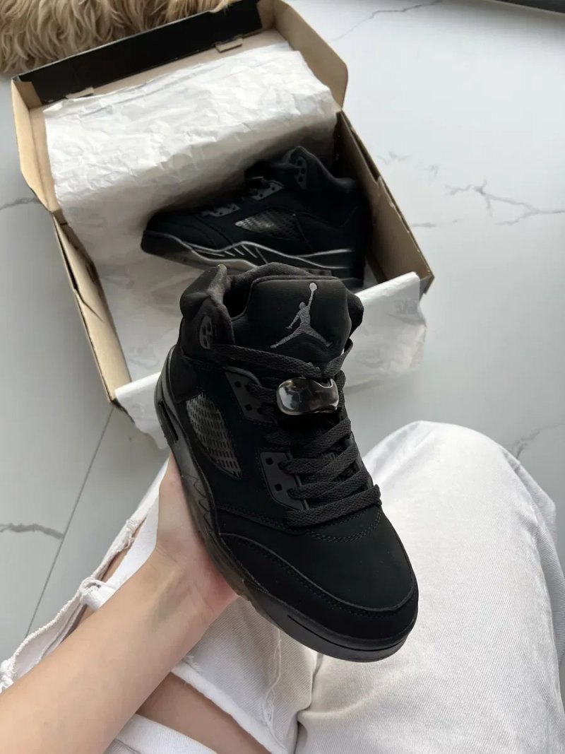 !БЕЗ Передплат! Jordan 5 Black Dark Brown Gum | кросівки джордан 5 чорні — фото 2