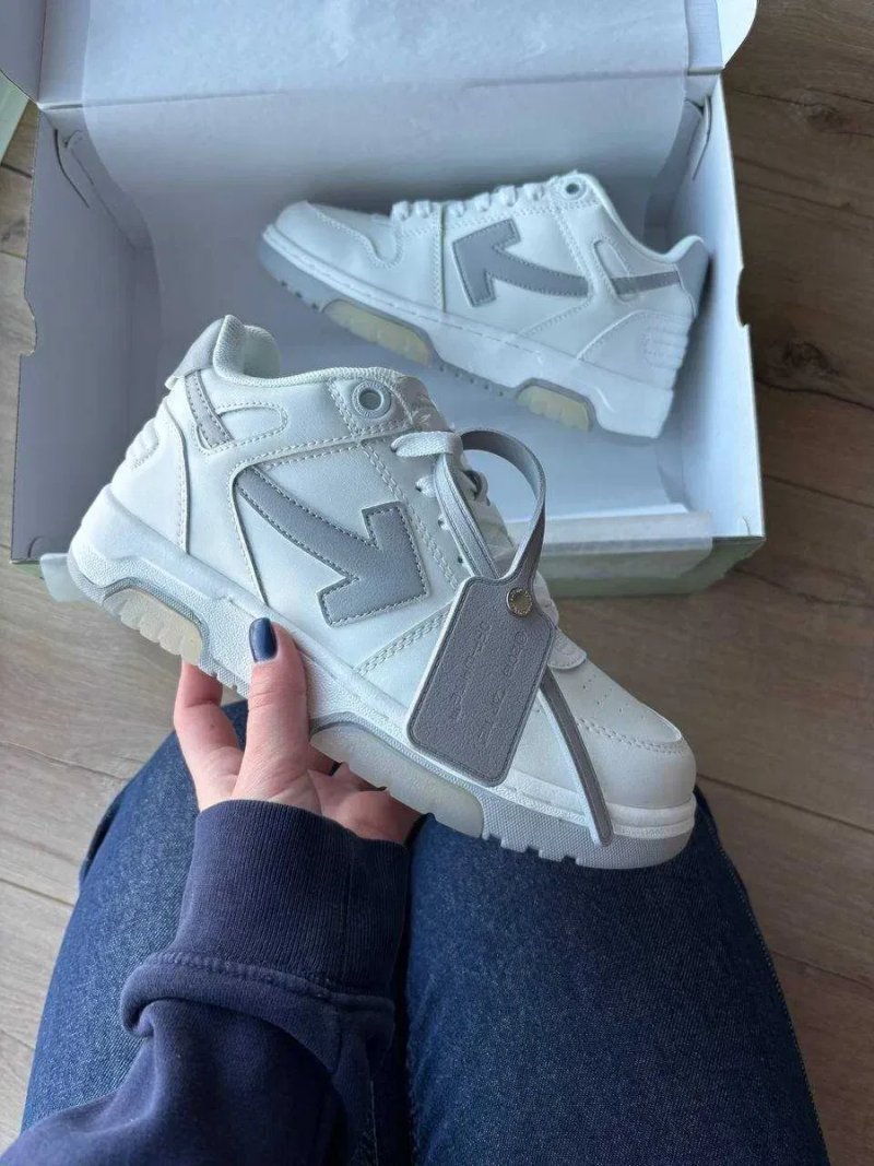 [БЕЗ ПЕРЕДПЛАТ]Кросівки Off-White Out of office Grey сірі офвайт офіс — фото 2