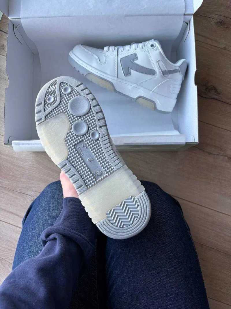 [БЕЗ ПЕРЕДПЛАТ]Кросівки Off-White Out of office Grey сірі офвайт офіс — фото 4