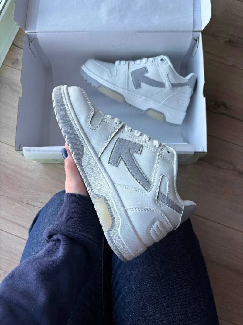 [БЕЗ ПЕРЕДПЛАТ]Кросівки Off-White Out of office Grey сірі офвайт офіс — фото 6