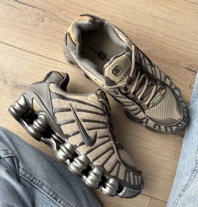 !БЕЗ Передплат! Nike Shox TL Khaki Ironstone Off Noir  | найк шокси — фото 4