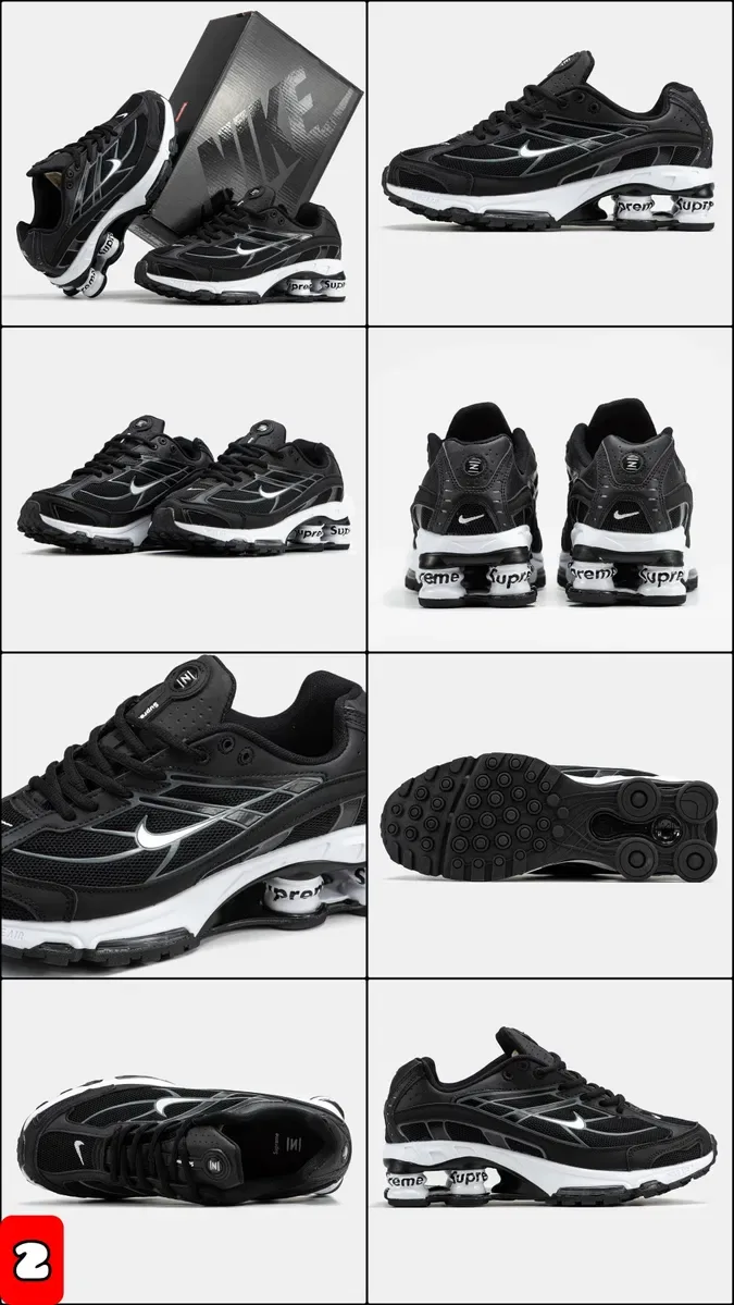 БЕЗ ПЕРЕДПЛАТИ‼️Кросівки Supreme x Nike Shox TL Ride 2 /36-45, ПРЕМІУМ — фото 3