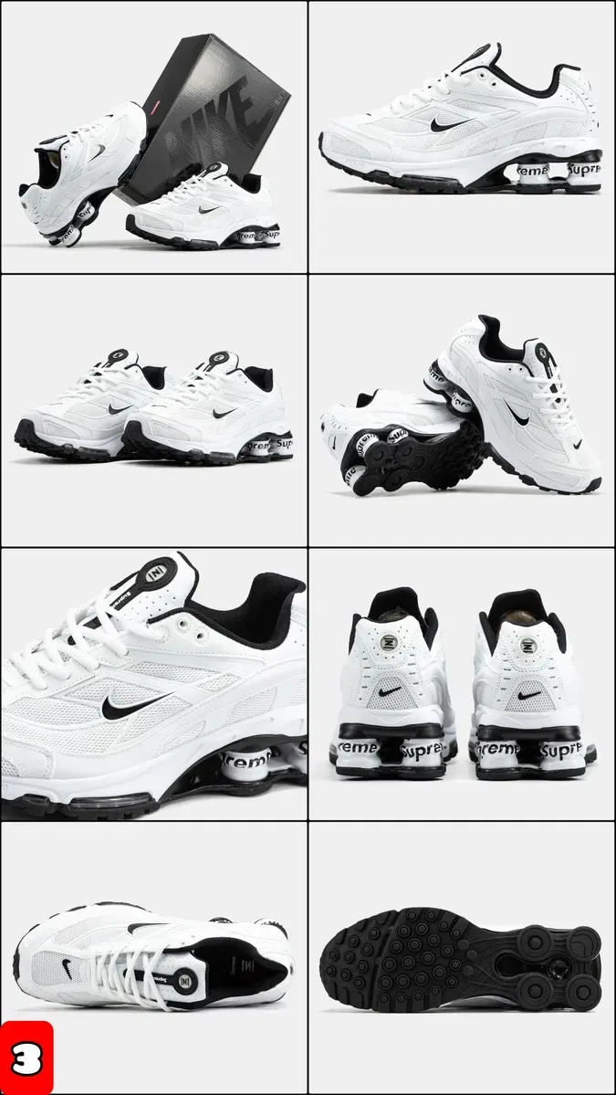 БЕЗ ПЕРЕДПЛАТИ‼️Кросівки Supreme x Nike Shox TL Ride 2 /36-45, ПРЕМІУМ — фото 4