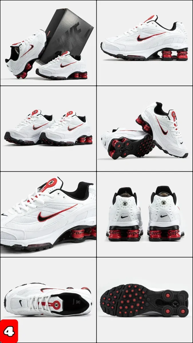 БЕЗ ПЕРЕДПЛАТИ‼️Кросівки Supreme x Nike Shox TL Ride 2 /36-45, ПРЕМІУМ — фото 5
