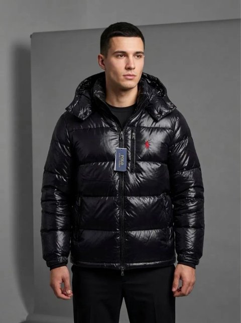 ‼️ БЕЗ ПРЕДОПЛАТ ‼️ Пуховик Ralph Lauren глянцева куртка чоловіча топова модель цього року