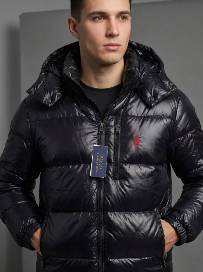 ‼️ БЕЗ ПРЕДОПЛАТ ‼️ Пуховик Ralph Lauren глянцева куртка чоловіча топова модель цього року — фото 6