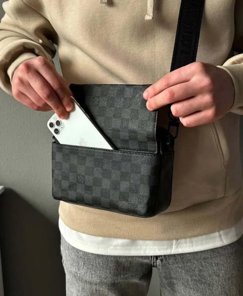 ‼️БЕЗ ПРЕДОПЛАТ‼️Сумка через плечо Луи Витон Louis Vuitton | мужская сумка Луи витон | сумка LV | сумка через плечо Louis Vuitton | мужская сумка | — фото 3