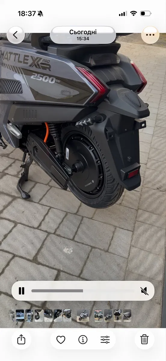 ‼️Безкоштовна доставка‼️електроскутер Корсо Shatlle x 2500/72/40а — фото 4