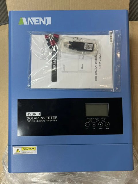 БЕЗКОШТОВНА доставка!!!Гібридний інвертор Anenji 6.2kW 48v Wi-Fi