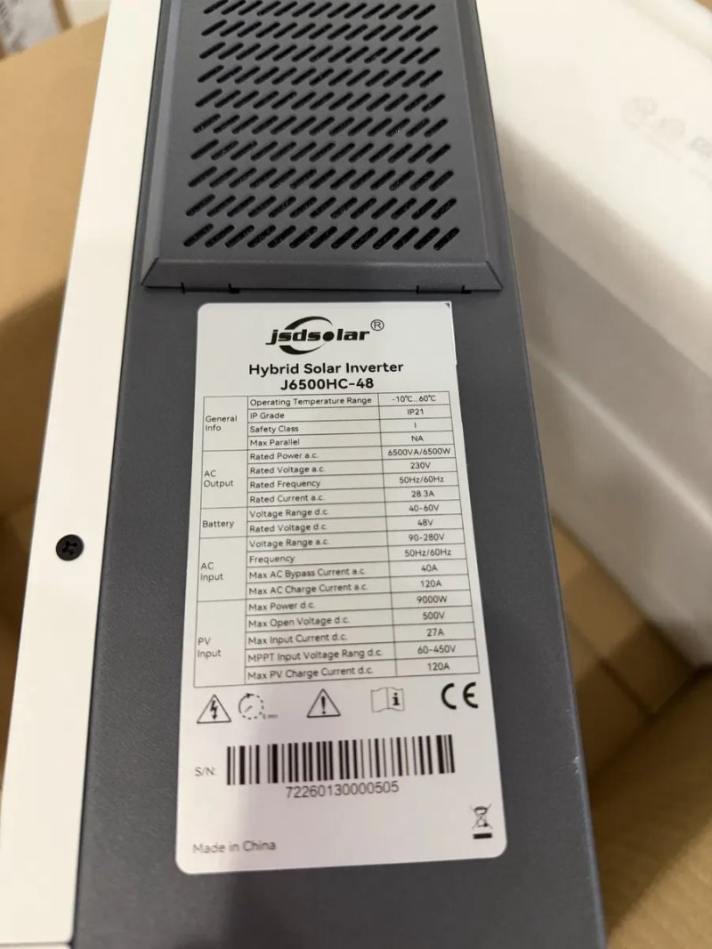 Безкоштовна доставка!!! Гібридний інвертор Jsdsolar ANENJI 6.5квт wifi — фото 5