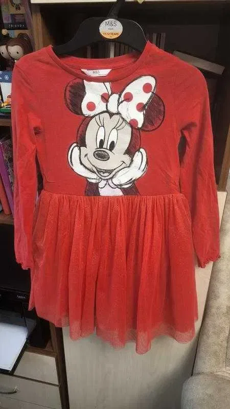 Безкоштовна доставка! Святкова сукня для дівчинки мінні маус marks & spencer 6-7 років — фото 3