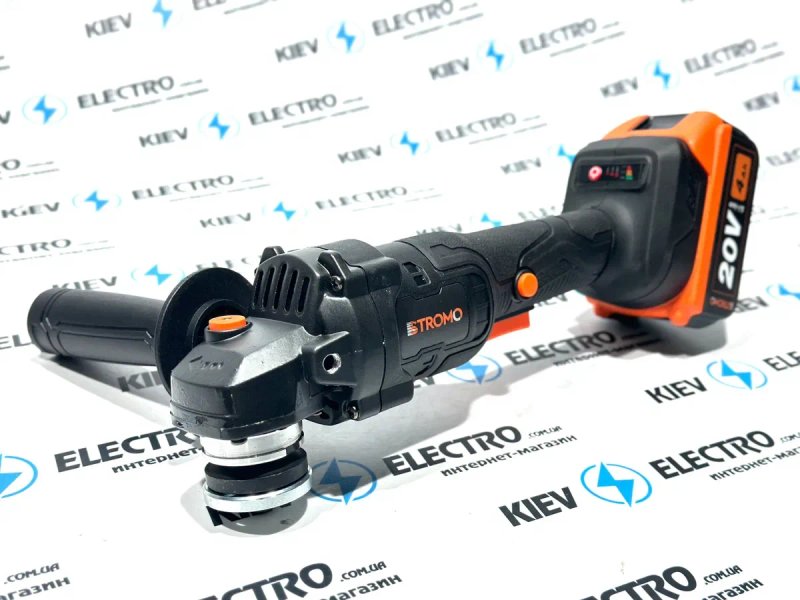 Безщеточная болгарка УШМ Stromo AGA 216 Аккумуляторная 20V тип Makita — фото 2