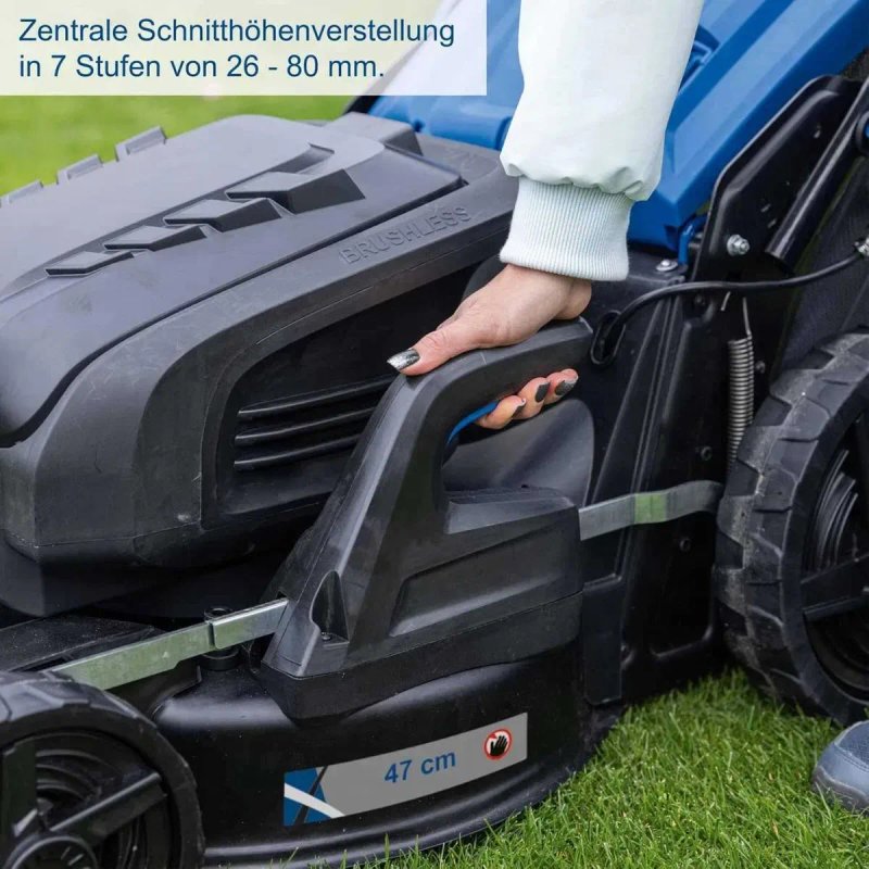 Безщіткова акумуляторна газонокосарка Scheppach BC-MP470-X САМОХІДНА — фото 7