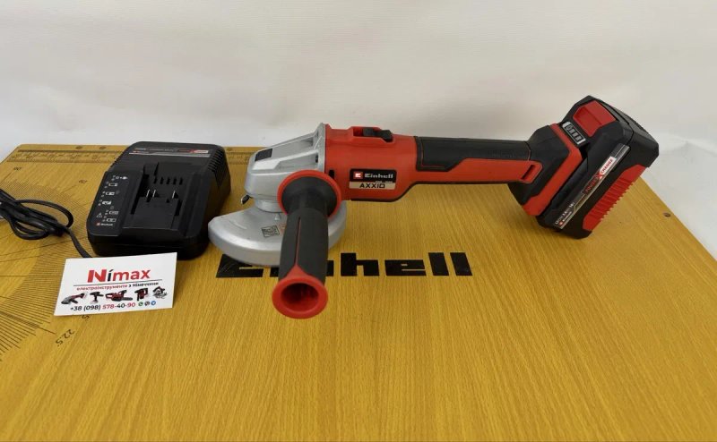 Безщіткова болгарка Einhell AXXIO з акумулятором та зарядкою — фото 2