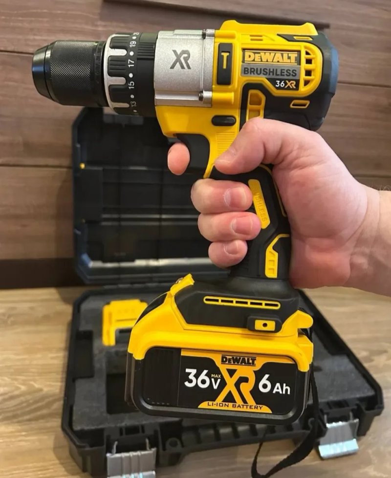 Безщітковий Ударний  шуруповерт DeWALT 36V 6AH металевий патрон 13мм — фото 2