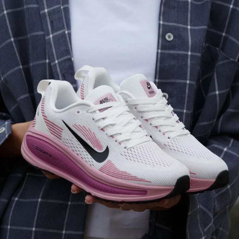БІГОВІ! Nike Zoom Vomero 18 36 37 38 39 найк зум вомеро рожеві білі — фото 2