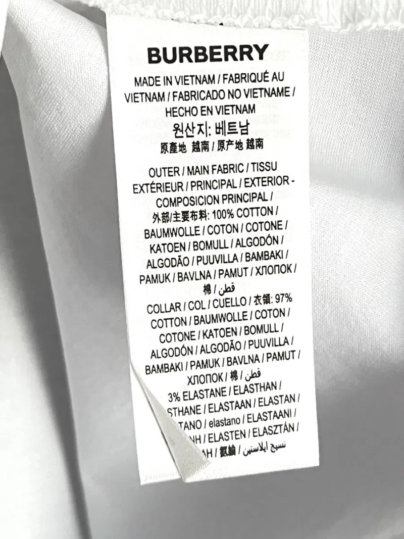 Біла бавовняна футболка Burberry, S — фото 3