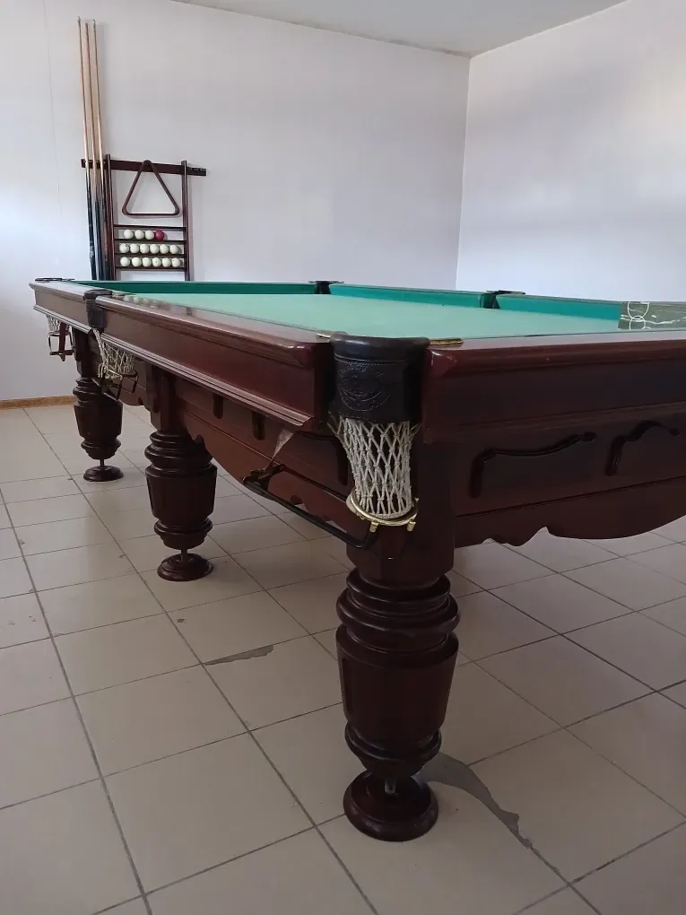 Бильярдный стол Більярдний стіл + комплект шари кий лампа полка — фото 2