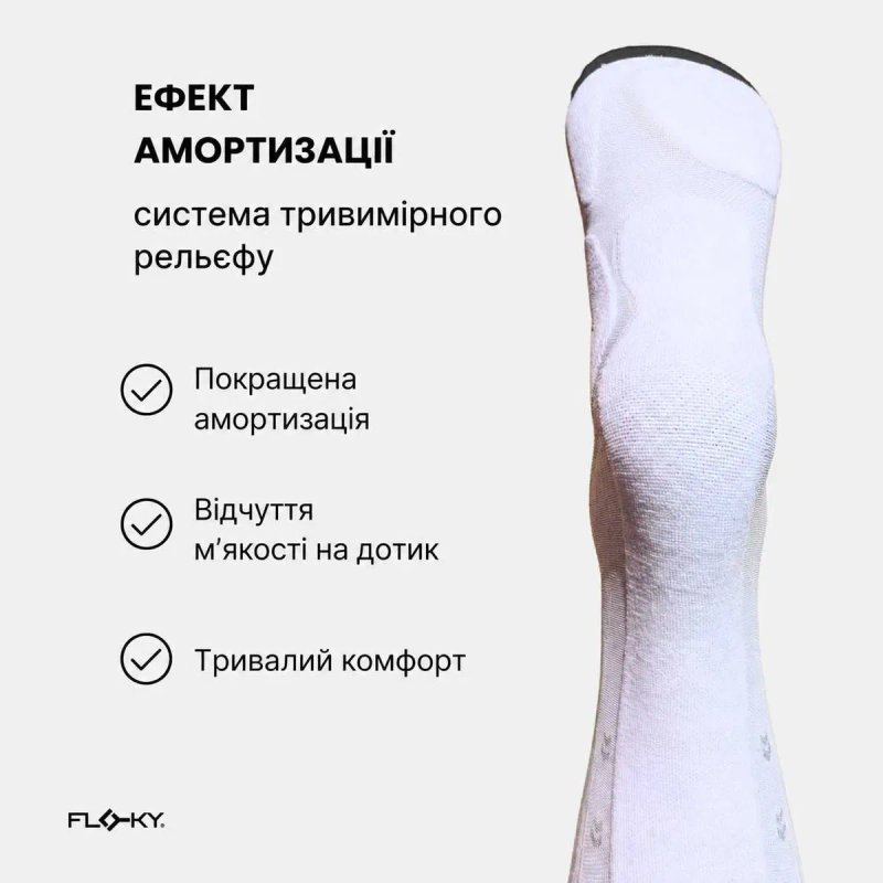 Біомеханічні шкарпетки Floky S-MASH 3D для паделю, тенісу — фото 3