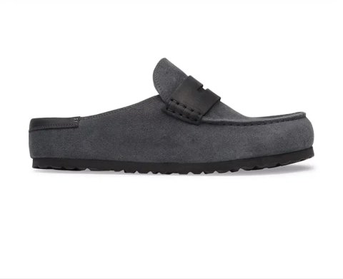 Birkenstock Шльопанці мюлі замшеві Naples Wrapped double stitch Mixed Leather