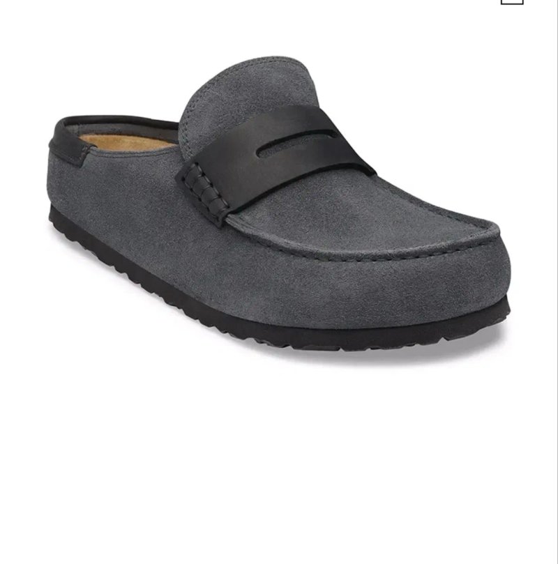 Birkenstock Шльопанці мюлі замшеві Naples Wrapped double stitch Mixed Leather — фото 2