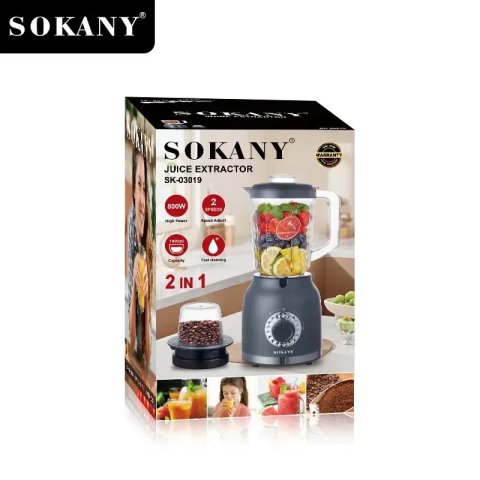 Блендер 2 в 1 SOKANY SK-03019 800 Вт 1.6 л