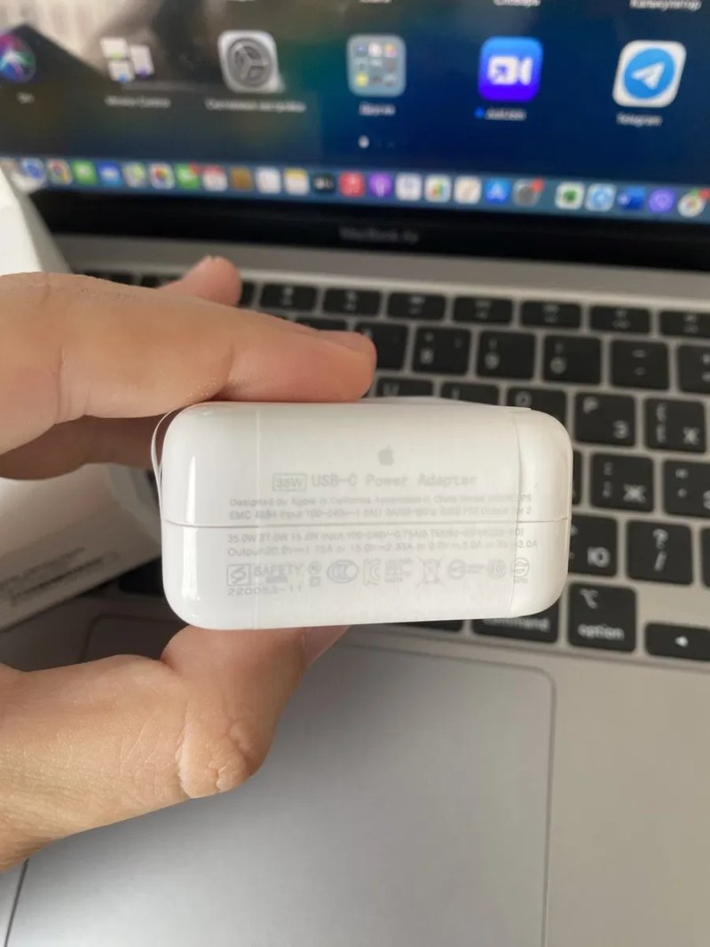 Блок адаптер зарядка Apple 35 W ватт юсб - с type-c usb-c — фото 6