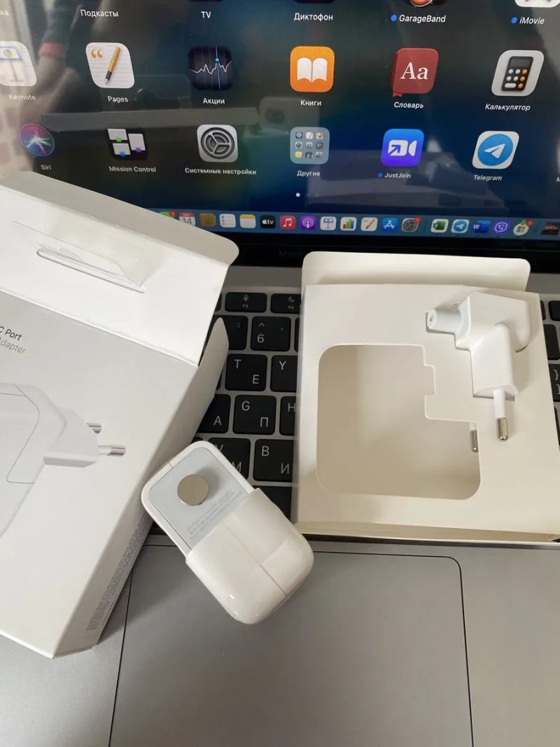 Блок адаптер зарядка Apple 35 W ватт юсб - с type-c usb-c — фото 7