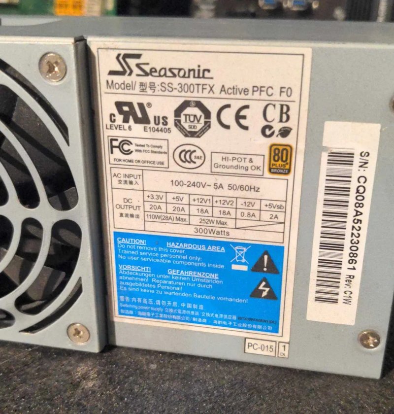 Блок живлення TFX Seasonic Jou Jye 300W (SS-300TFX) Active PFC 80+ Bronze — фото 2