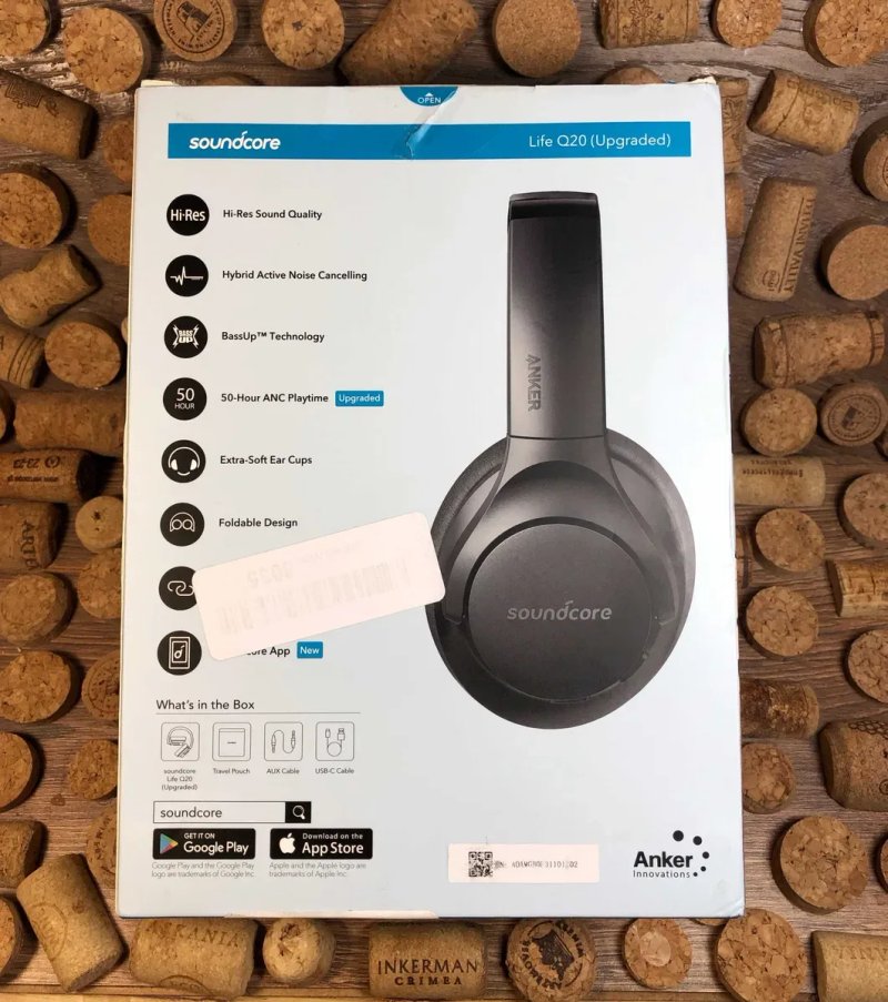 Bluetooth навушники Anker Soundcore Q20 — фото 2