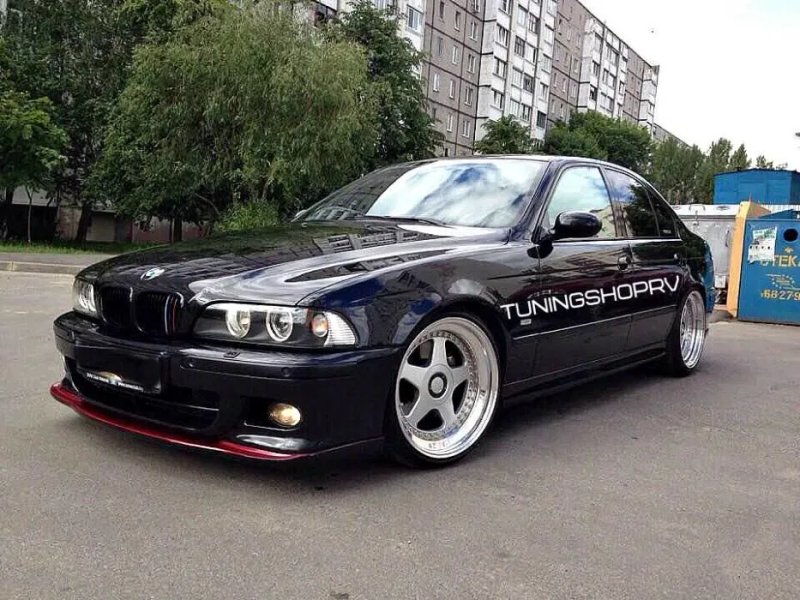 бмв е39 накладка на передний м бампер элерон губа bmw сплиттер — фото 2