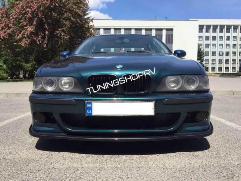 бмв е39 накладка на передний м бампер элерон губа bmw сплиттер — фото 6