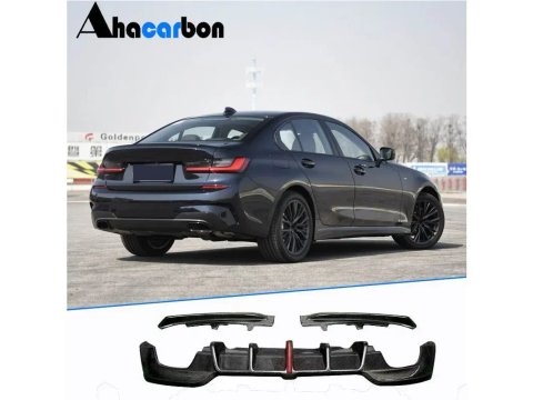 BMW 3 G20 Дифузор заднього бампера V3 (для M-Sport 2018-2022, Карбон)