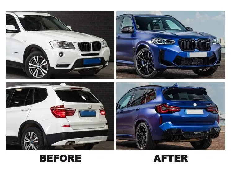 BMW X3 F25 2011-2018 рр. Комплект рестайлінгу в X3M F97 2024 р. — фото 4