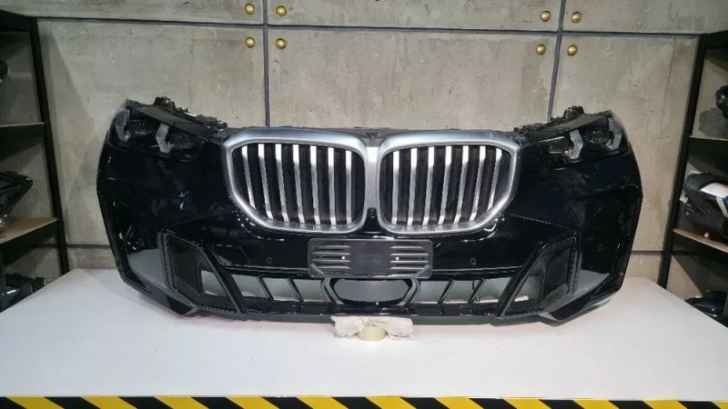 BMW X5 G05 LCI рестайл 2024 2025 передок M paket Laser Black фари бампер комплект OEM Європа в зборі! в наявності! — фото 2