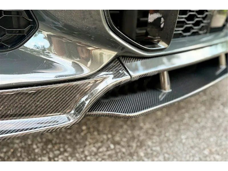 BMW X6 G06 Накладка на передній бампер Carbon (для M-Sport 2018-2022) — фото 4