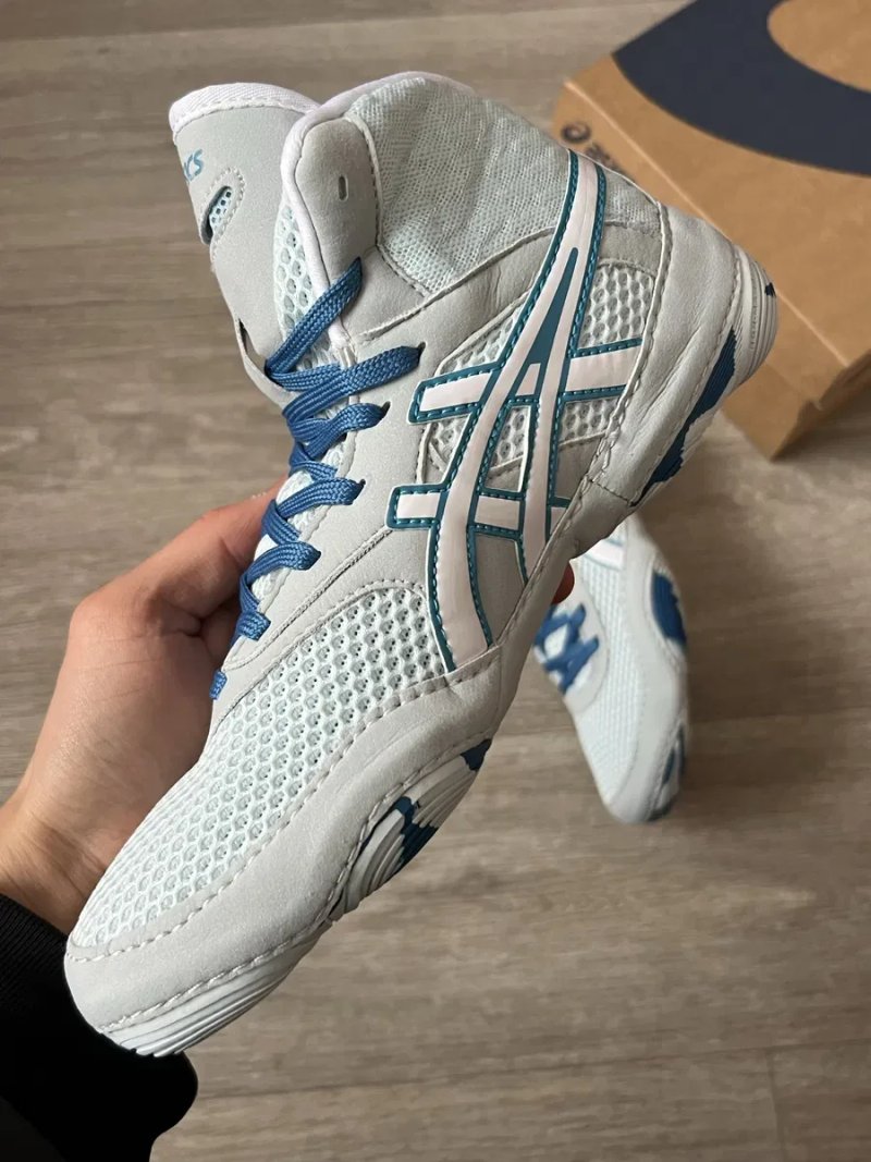 Боксерки/борцовки Asics Matblazer сині борцівки асікс — фото 3