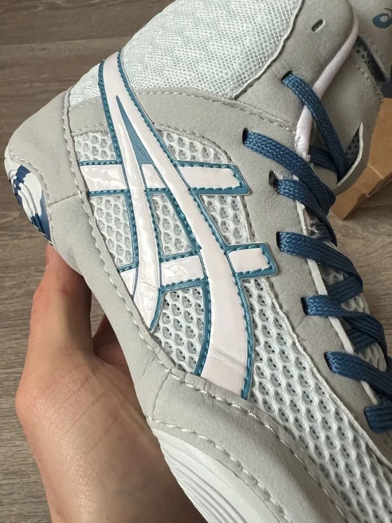 Боксерки/борцовки Asics Matblazer сині борцівки асікс — фото 6