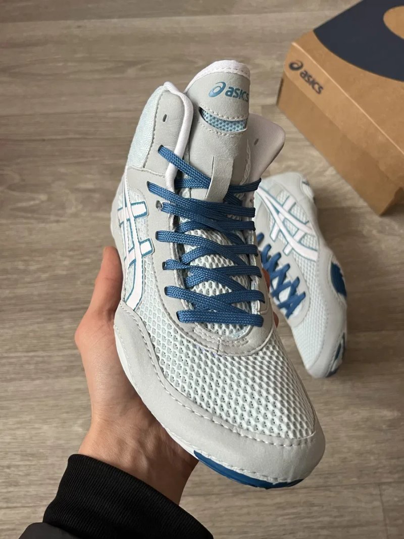 Боксерки/борцовки Asics Matblazer сині борцівки асікс — фото 7