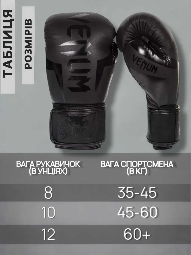 Боксерские перчатки для бокса VENUM 8 10 12 унций веном для единоборст — фото 4