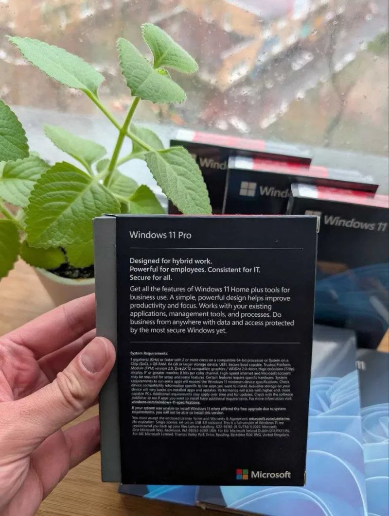 Боксова Windows 11 Pro BOX USB Оригінал Віндовс Активація Коробка VIP — фото 3